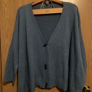 Blue Acrylic Sweater - Forever 21